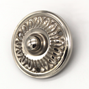 Gründerzeit Klingel Nickel hochglanz | Klingelplatte mit Klingelknopf| Antik Klingel N9261 
