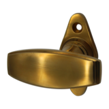 Bauhaus Fenstergriff | Fensterolive antik | Messing, patiniert| Modell Fenstergriffe | Ventano 