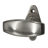 Bauhaus Fenstergriff | Fensterolive antik | Messing, Nickel, wie Silber | Modell "Alfeld N" | Ventano 