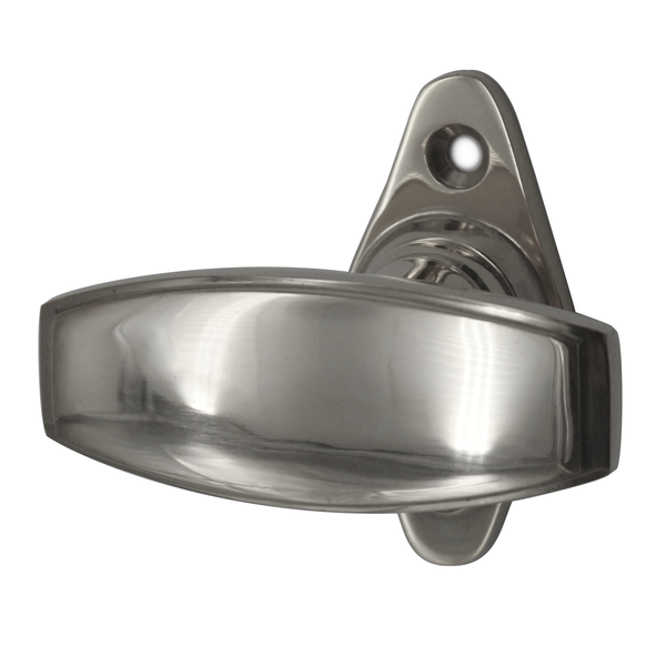 Bauhaus Fenstergriff | Fensterolive antik | Messing, Nickel, wie Silber | Modell "Alfeld N" | Ventano 