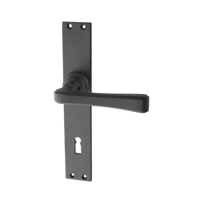 Drückergarnitur Jugendstil antik | Messing antik | BB Modell "Zeltweg A" | Ventano