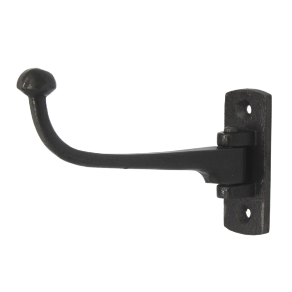 schwenkbarer Wandhaken vintage | Mantelhaken, Garderobenhaken, Kleiderhaken | Gusseisen schwarz | IRB7814 | Ventano