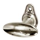 Messing Vollolive vernickelt, hochglanz poliert in silber Jugendstil
