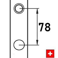 Trou à cylindre rond de 22,4 mm 70mm
