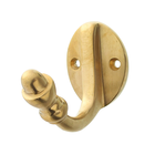 Wandhaken Messing patiniert| Mantelhaken, Garderobenhaken, Kleiderhaken | vintage | Ventano