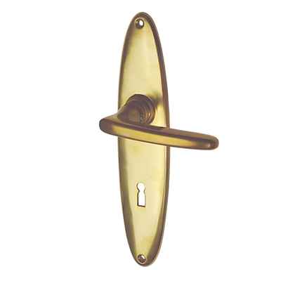 Drückergarnitur Jugendstil antik | Messing patiniert | BB Modell "Altenau P" | Ventano