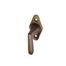 Klassischer Fenstergriff, kleine Halbolive Messing antik patiniert - Modell "Seefeld A - S"
