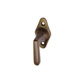 Klassischer Fenstergriff, kleine Halbolive Messing antik patiniert - Modell "Seefeld A - S"