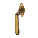 Klassischer Fenstergriff, Halbolive Messing patiniert - Modell 