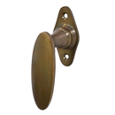 Fenstergriff Jugendstil | Ovale Fensterolive antik | Messing antik patiniert| Modell 