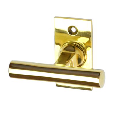 Fenstergriff modern | Design-Fensterolive | Messing poliert | Modell 