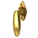 Fenstergriff Jugendstil | Ovale Fensterolive antik | Messing antik patiniert| Modell Berlin P
