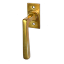 Klassischer Fenstergriff, Halbolive Messing patiniert - Modell 