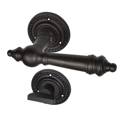 Drückergarnitur WC antik | Türrosetten mit Türklinken WC-Schloss | Gründerzeit | Set 1900er | Ventano