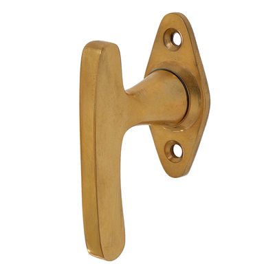Design Fenstergriff  | Geschwungene Fensterolive | Messing patiniert | Modell 