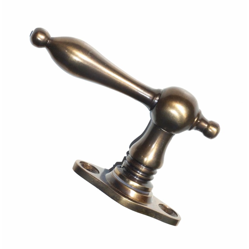 XA3391-81 Fenstergriff antik Fenster Griff Halbolive Messing dunkel patiniert 