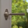 Fenstergriff, Halbolive Messing vernickelt und matt gebürstet_2