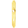 Antikes Türschild Messing für Zimmertüren B1571BB72 | Historischer Türbeschlag