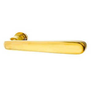 Türklinke aus Messing, Jugendstil - schlanke Form | gold