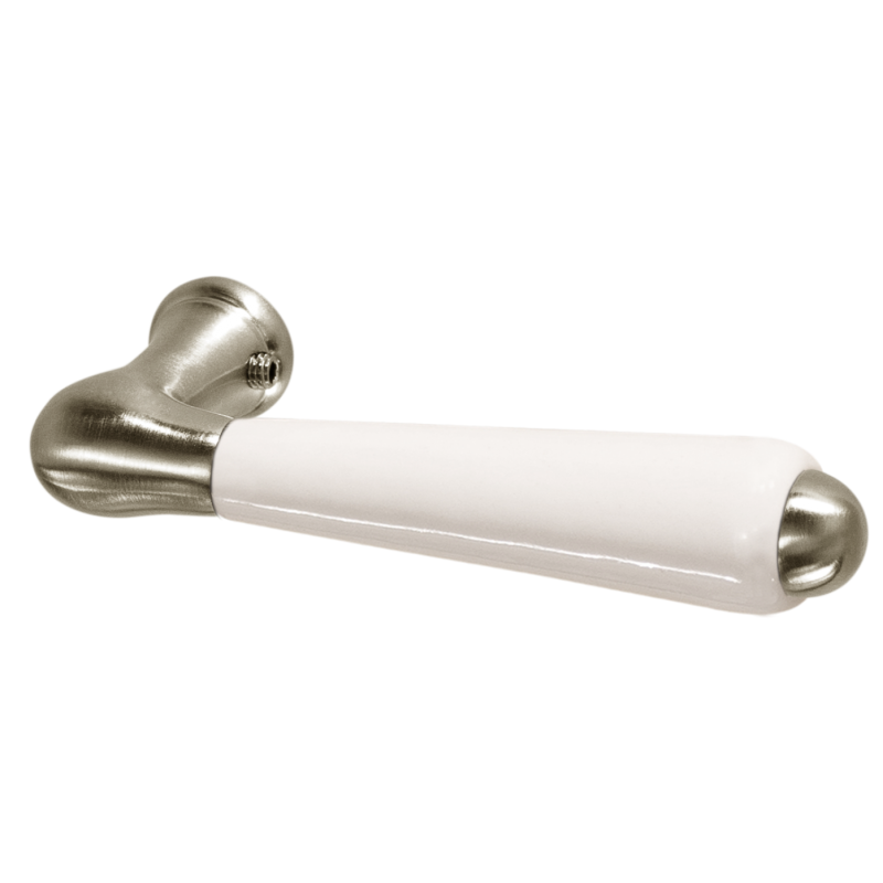 Antikladl Drehknopf Nickel Messing Haustürbeschlag für Langschild Knopf Knob-N 