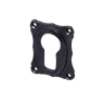 Zylinderrosette schwarz aus Gusseisen authentisch schlanke Form