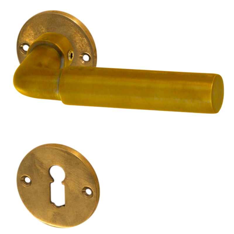 Antik-Rosette für Türklinken Rosette Messing Rosetten Messingrosette