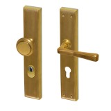 Schutzbeschlag Messing patiniert - "Hartberg",  