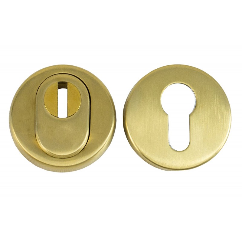 Türklingel Aufputz Messing Matt - Elegante Klingelplatte 80mm Mit Schraubanschluss