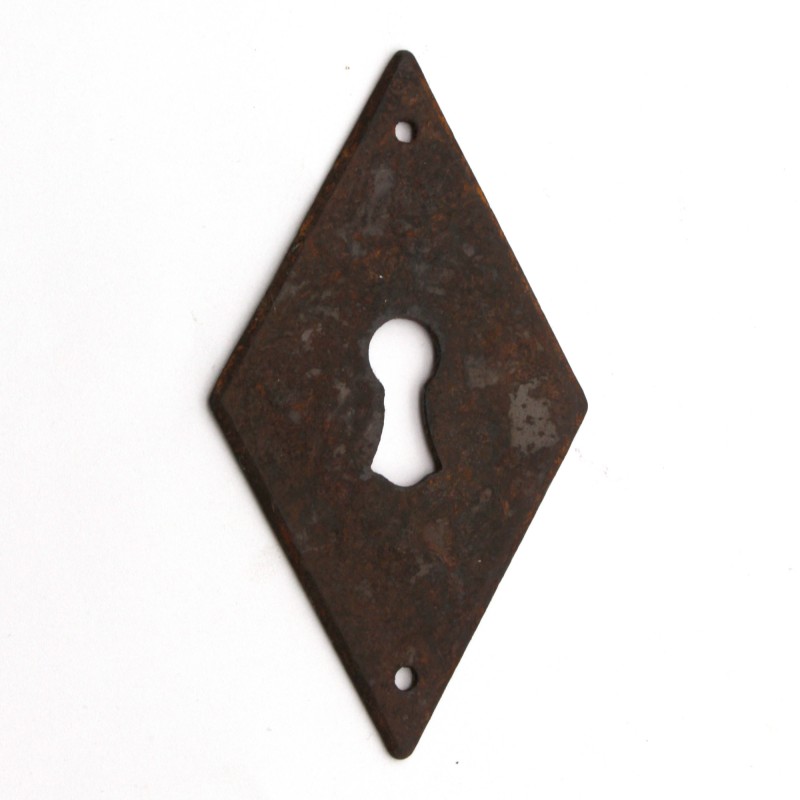 M005 Möbelbeschlag 5,0 cm Schlüsselschild Alte Messing Schlüsselblende 