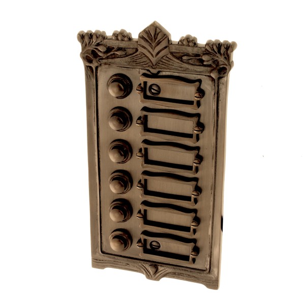 Geschenknet Antik Messing Klingel 1 Türklingel Klingelschild Klingelplatte  K46A 