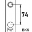 32mm BKS Rundzylinder 74mm Abstand (Sonderanfertigung, von Rückgabe abgeschloseen)