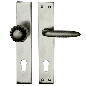 XFORT Türgarnitur Bello - Hochglanz-Messing Türknauf Mit Schloss Für Holztüren 35-50mm