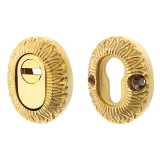 Rosetten Set für Profilzylinder mit ZA B4732SET-ZA Messing poliert Rosetten Set für Profilzylinder mit ZA B4732SET-ZA Messing poliert