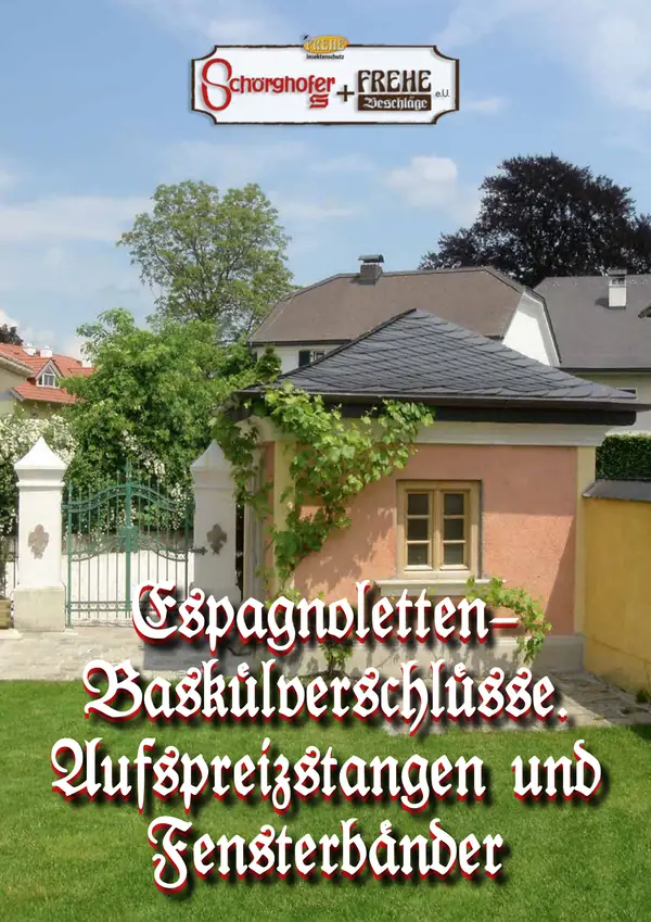 Espagnoletten – Baskülverschlüsse
