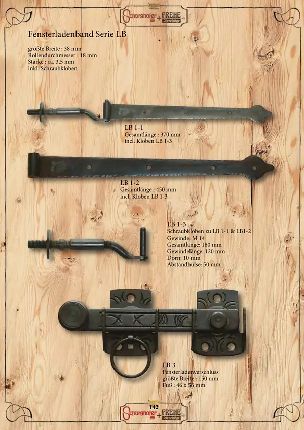 Fensterladenbeschläge – Aufspreizstangen, Seite 4